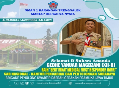 GEDHE (XII B) SMANESKA RAIH SERTIFIKAT MEDICAL FIRST RESPONDER