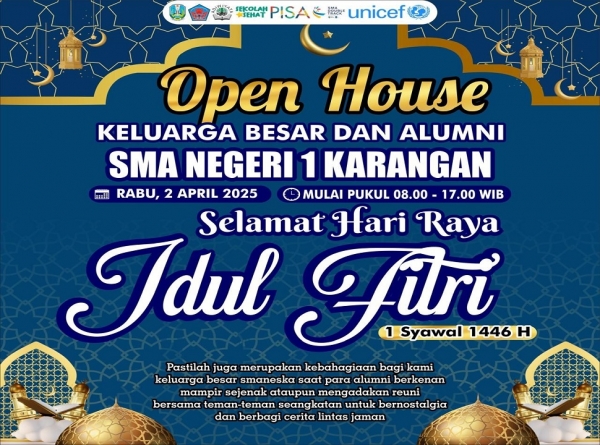 SMAN 1 KARANGAN GELAR OPEN HOUSE PADA SAAT LEBARAN 1446 H