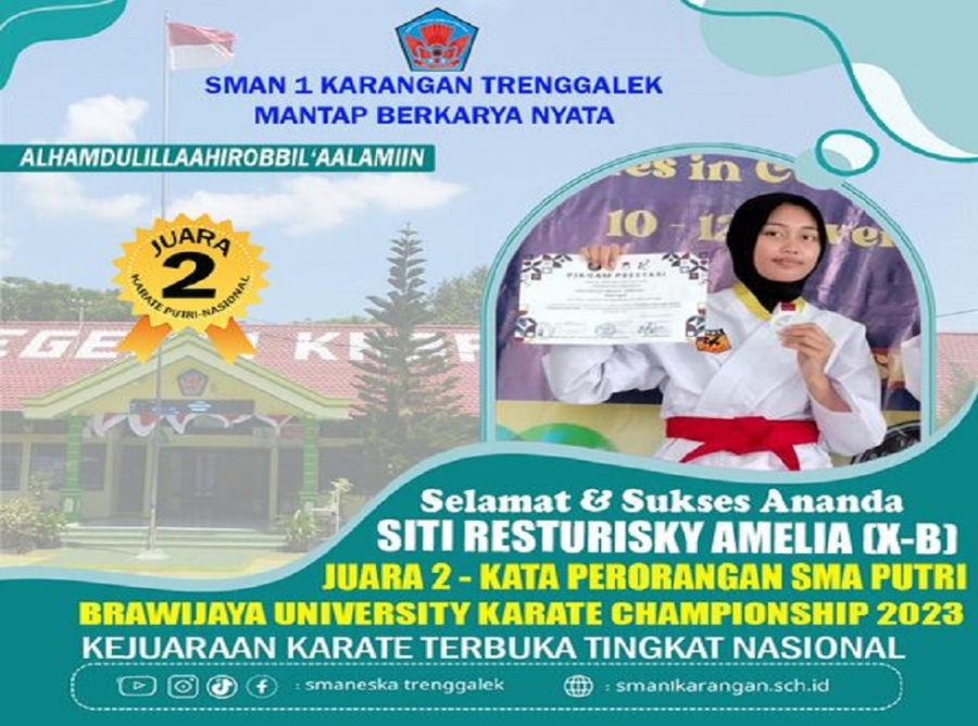 SITI RESTURISKY SMANESKA RAIH JUARA 2 KATA PERORANGAN SMA