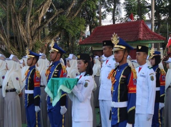 SMAN 1 KARANGAN GELAR UPACARA PERINGATAN HUT RI KE 78