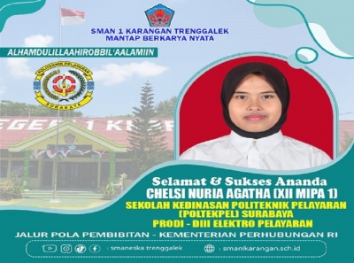 CHELSI XII MIPA 1 DITERIMA DI POLTEKPEL SURABAYA 2024