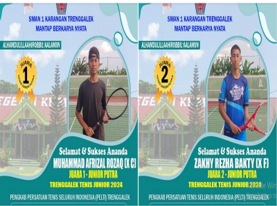 SMANESKA RAIH 2 KEJUARAAN PADA EVENT TGX TENIS JUNIOR 2024