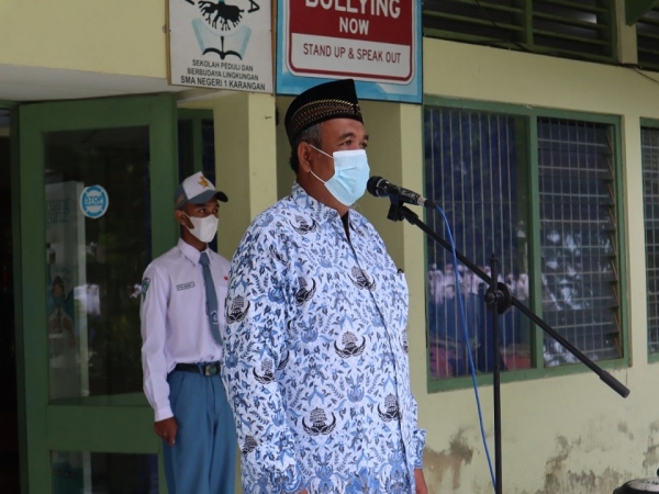 Apel pagi Hari Senin, 17 Januari 2022 SMANESKA