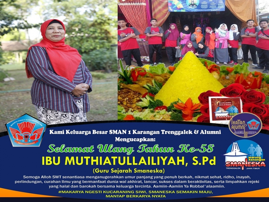 KELUARGA BESAR SMAN 1 KARANGAN TRENGGALEK &amp; ALUMNI MENGUCAPKAN: