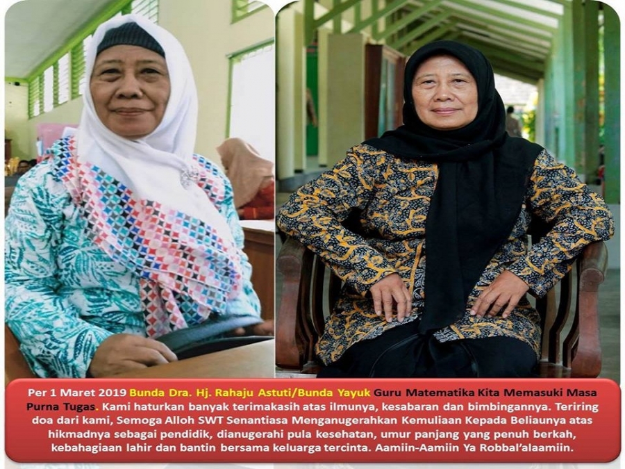 GURU MATEMATIKA KITA BUNDA DRA. HJ. RAHAJU ASTUTI