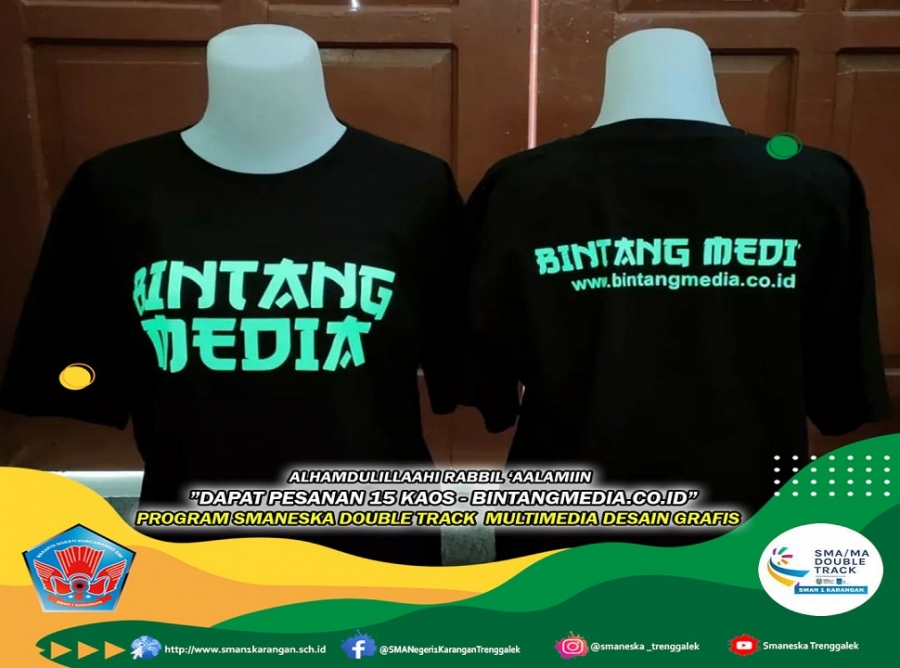DAPAT PESANAN 15 KAOS &ndash; DARI BINTANGMEDIA.CO.ID - PROSES SELESAI