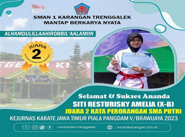 SITI RESTURISKY RAIH "JUARA 2 KATA PERORANGAN PUTRI 2023