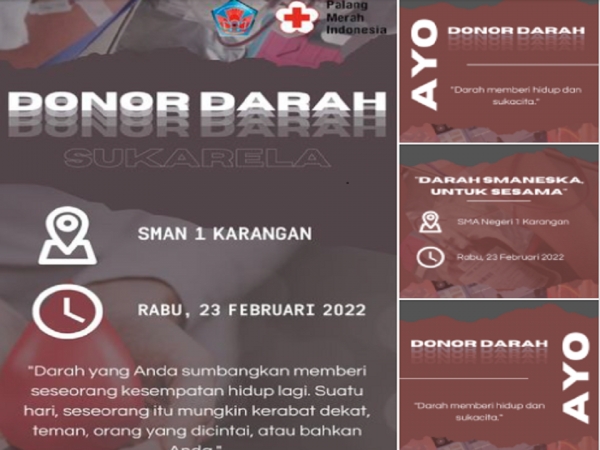 WAKTUNYA DONOR DARAH LAGI WARGA SMANESKA TRENGGALEK