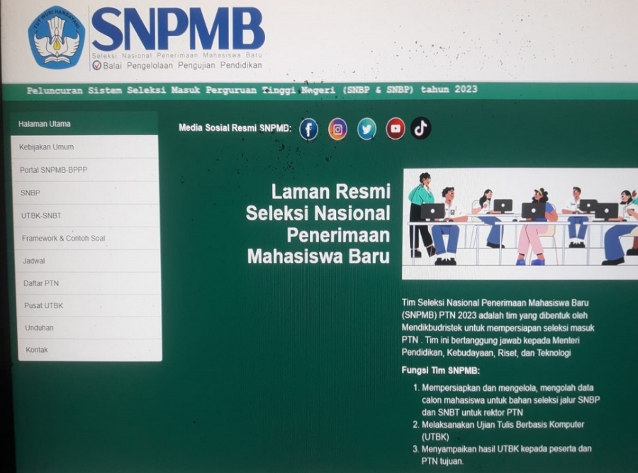 SELEKSI NASIONAL PENERIMAAN MAHASISWA BARU TAHUN 2023