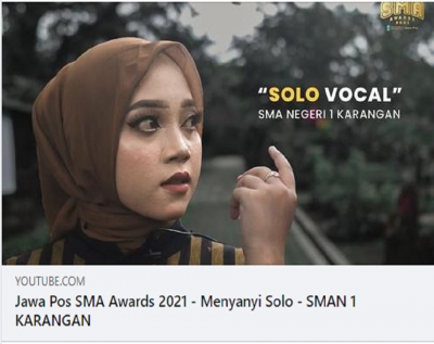 Jawa Pos SMA Awards 2021 - Menyanyi Solo - SMAN 1 KARANGAN