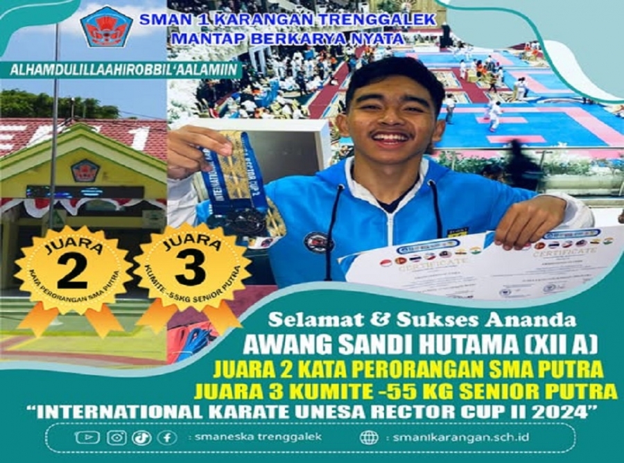AWANG (XII-A) RAIH 2 KEJUARAAN KARATE UNESA RECTOR CUP II 2024