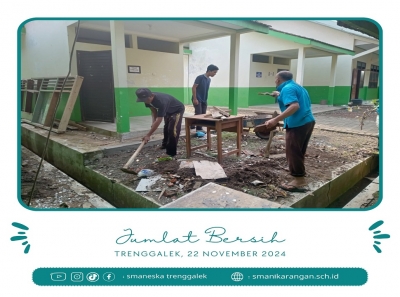 MENJAGA WARISAN HIJAU, AKSI JUMAT BERSIH SMAN 1 KARANGAN