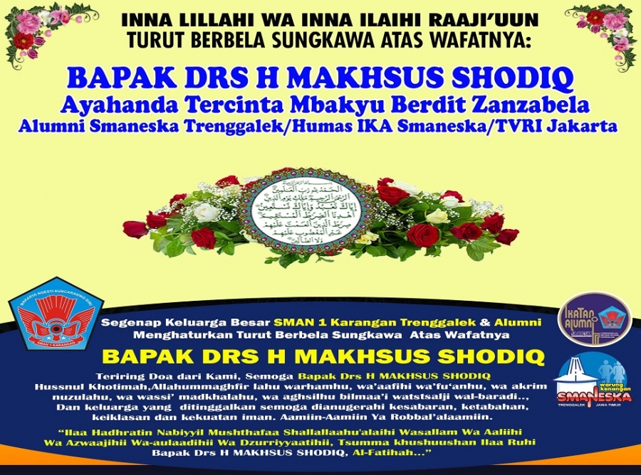 SMANESKA TURUT BERDUKA ATAS MENINGGALNYA KELUARGA ALUMNI